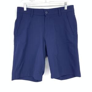 Under Armour Casual Activewear Shorts Mens Size 30 Navy Blue Pockets